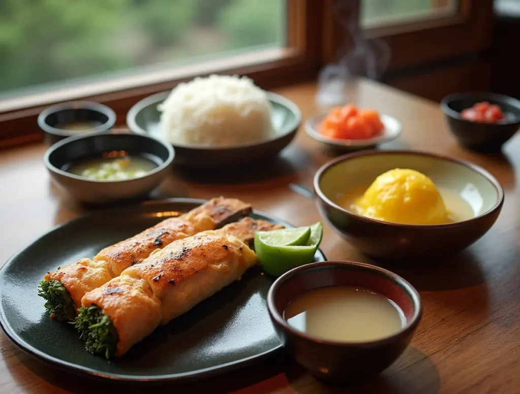 Traditional Japanese breakfast