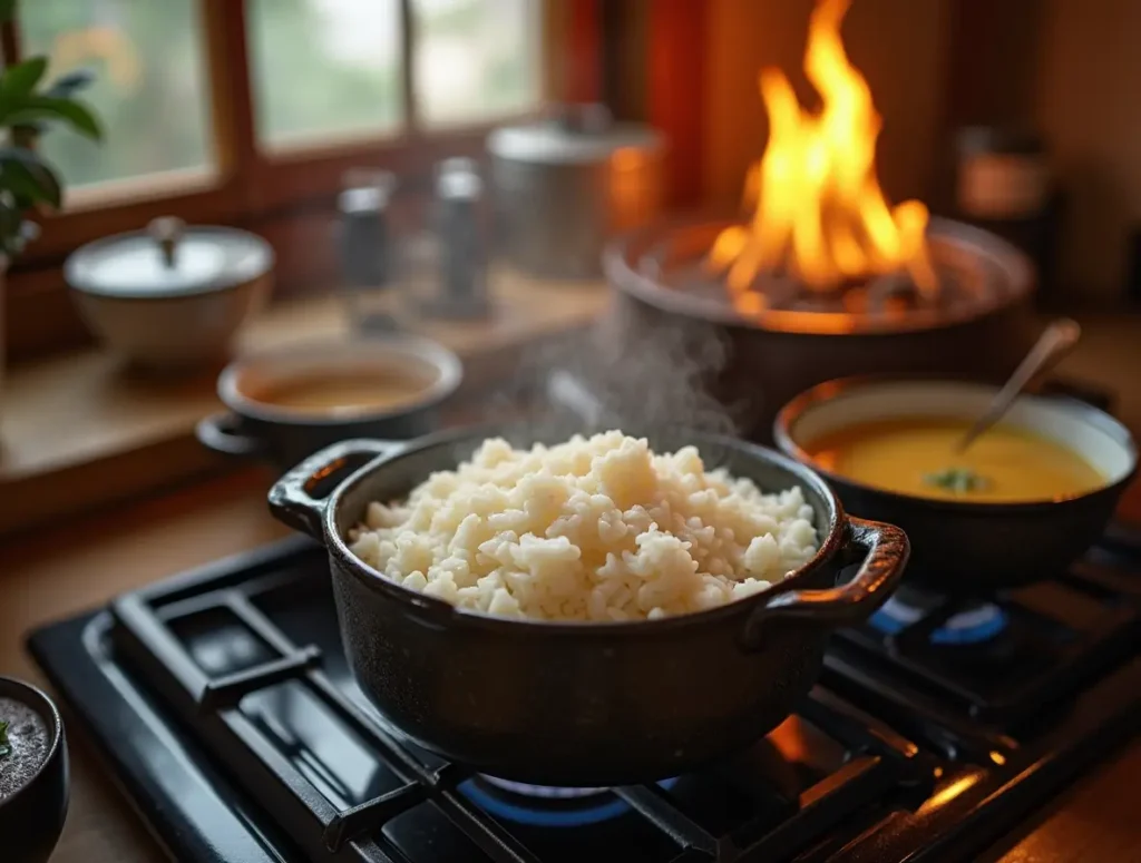 Traditional Japanese breakfast