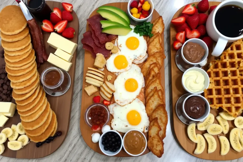 Breakfast boards and breakfast charcuterie