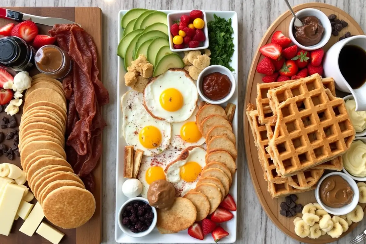 Breakfast boards and breakfast charcuterie